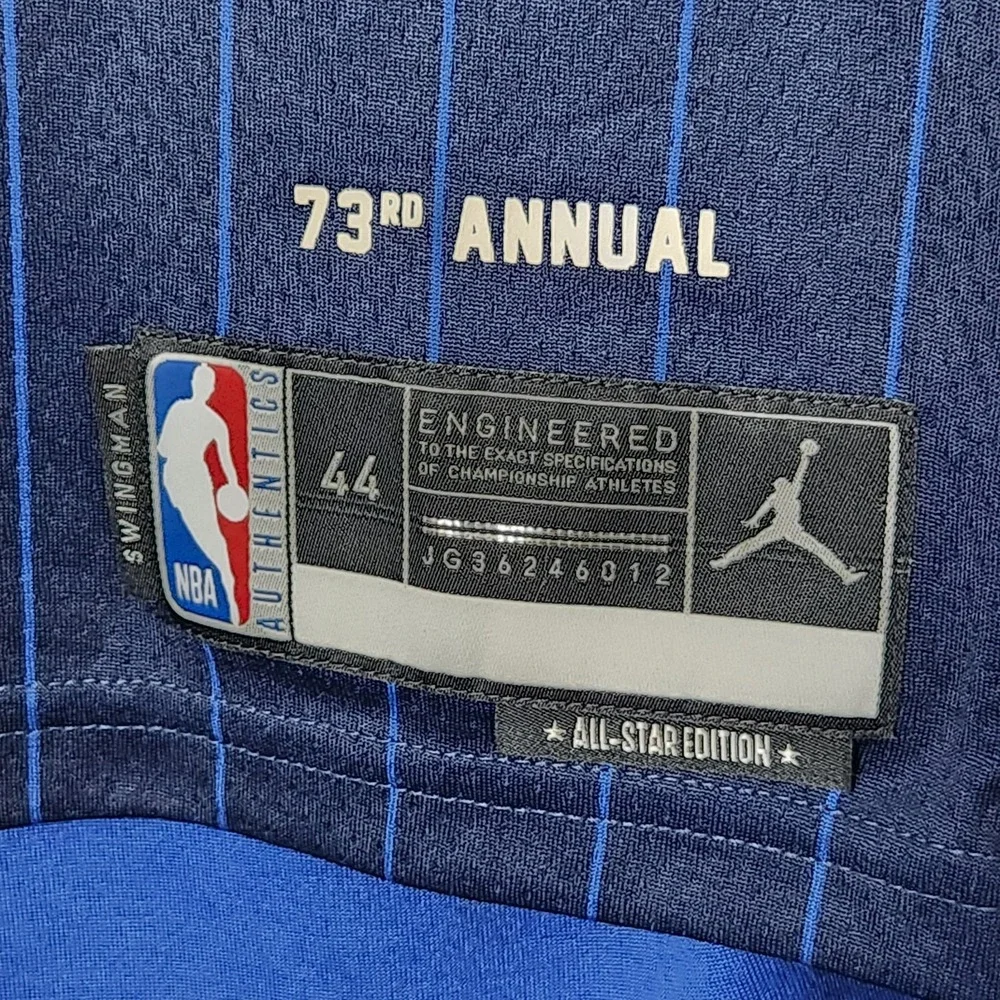 New NBA Stephen Curry All-Star Jersey 2024 Jordan Brand Blue Swingman Men's M